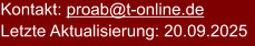 Kontakt: proab@t-online.de Letzte Aktualisierung: 20.09.2025